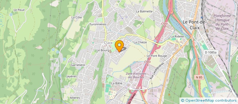 localisation de l'entreprise SCI LES CAROLOS  SEYSSINET-PARISET
