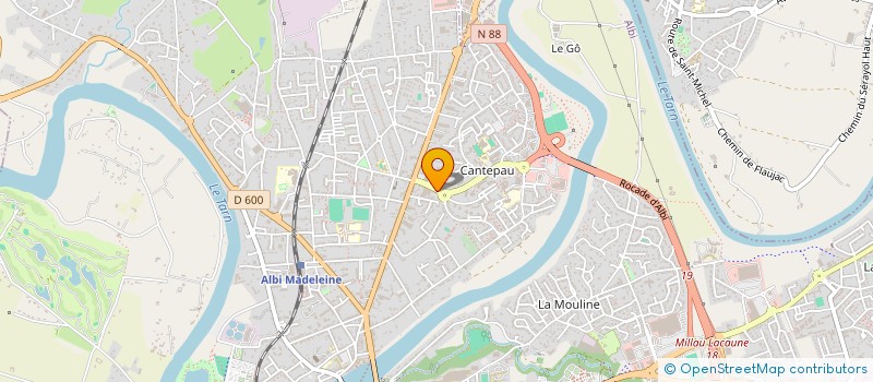localisation de l'entreprise SCI LES CAROUBIERS à ALBI