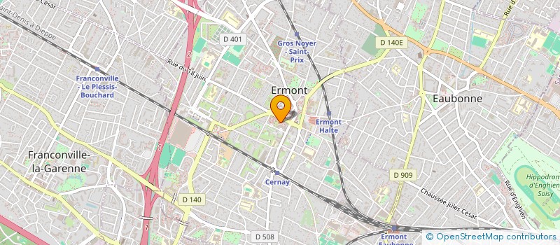 localisation de l'entreprise SCI LES CARREAUX  ERMONT