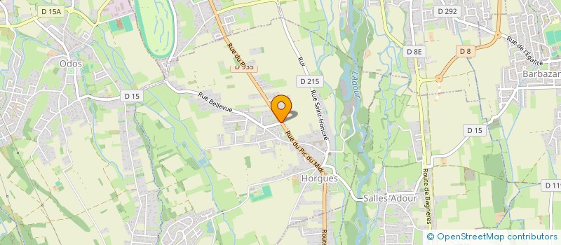 localisation de l'entreprise SCI LES CARRES DES 2B  HORGUES