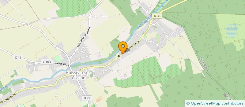 localisation de l'entreprise SCI LES CARRIERES  HUISSEAU-SUR-COSSON