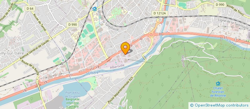 localisation de l'entreprise SCI LES CARRIERES  ALBERTVILLE