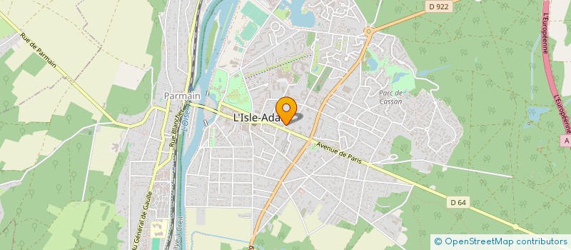 localisation de l'entreprise SCI LES CARRIERES à L'ISLE-ADAM