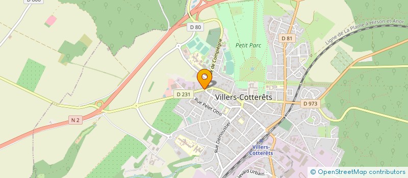 localisation de l'entreprise SCI LES CARRIERES à VILLERS-COTTERETS