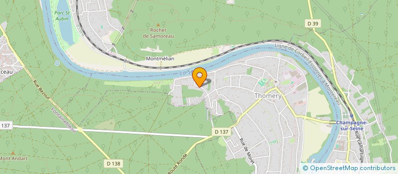 localisation de l'entreprise SCI LES CARRIERES  THOMERY