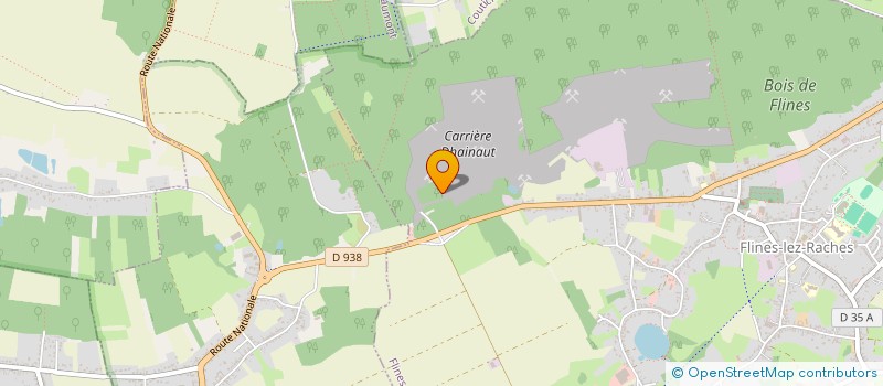 localisation de l'entreprise SCI LES CARRIERES DHAINAUT  FLINES-LEZ-RACHES