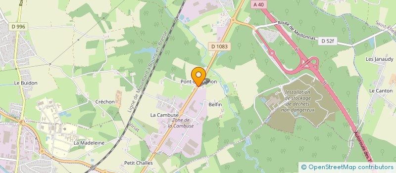 localisation de l'entreprise SCI LES CARRONNIERES DE VIRIAT à VIRIAT