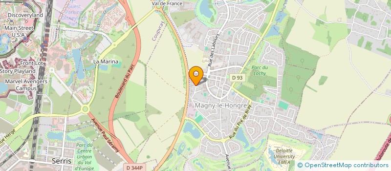 localisation de l'entreprise SCI LES CARROUGES  MAGNY-LE-HONGRE