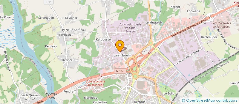 localisation de l'entreprise SCI LES CARROZ  CAUDAN