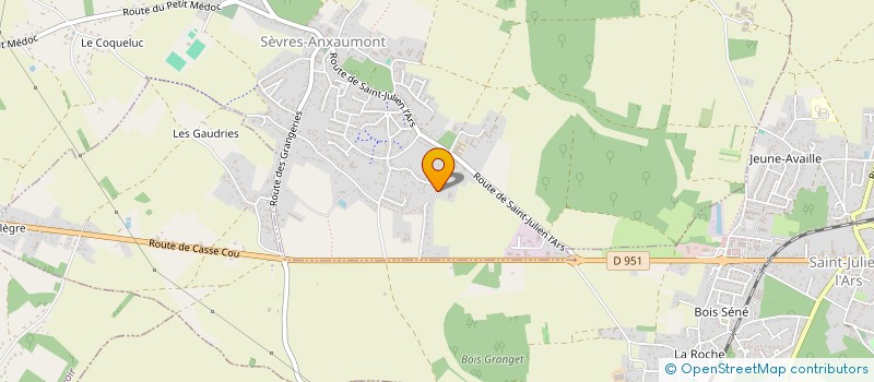 localisation de l'entreprise SCI LES CARTES  SEVRES-ANXAUMONT