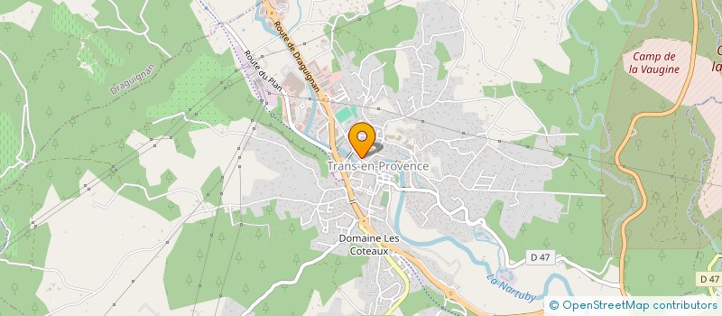 localisation de l'entreprise SCI LES CASCADES à TRANS-EN-PROVENCE