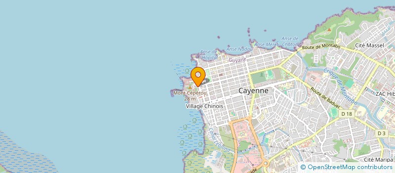 localisation de l'entreprise SCI LES CASCADES  CAYENNE