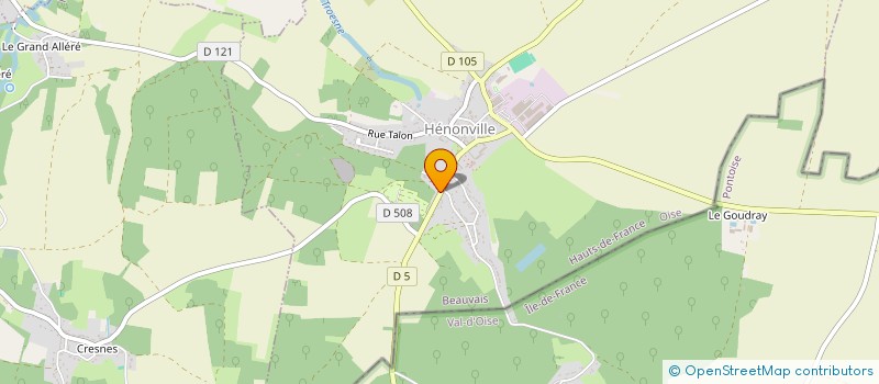 localisation de l'entreprise SCI LES CASCADES  HENONVILLE