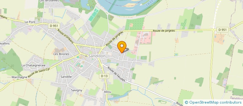 localisation de l'entreprise SCI LES CASCADES à SANDILLON