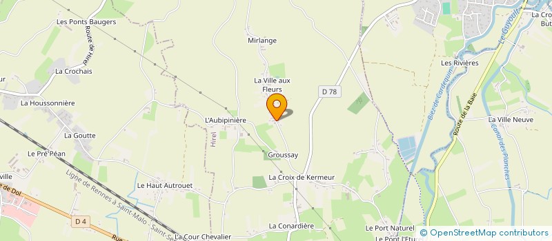 localisation de l'entreprise SCI LES CASCATELLES  HIREL