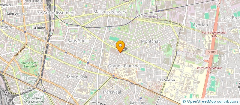 localisation de l'entreprise SCI LES CASSIS  LYON