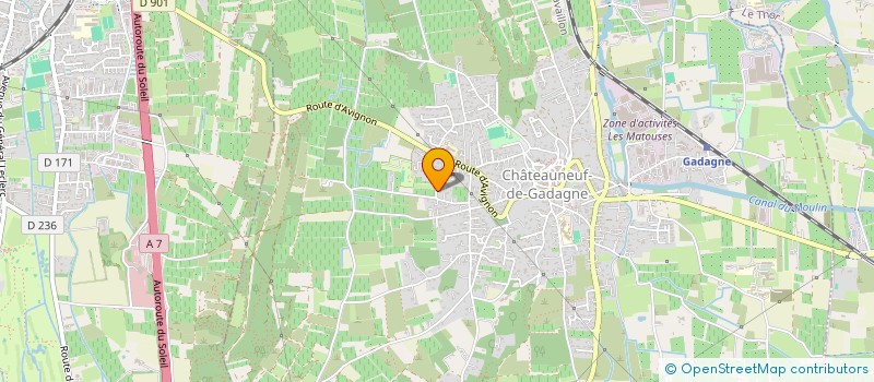 localisation de l'entreprise SCI LES CASTAGNOLES  CHATEAUNEUF-DE-GADAGNE