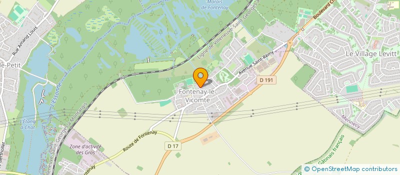 localisation de l'entreprise SCI LES CASTELLAS à FONTENAY-LE-VICOMTE