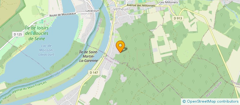 localisation de l'entreprise SCI LES CASTORS  VETHEUIL