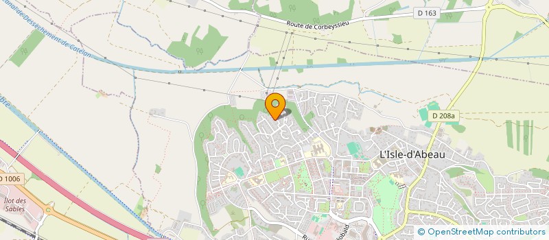 localisation de l'entreprise SCI LES CASTORS  L'ISLE-D'ABEAU