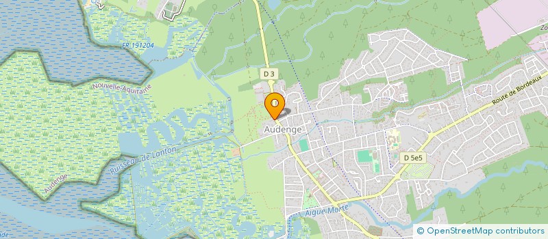 localisation de l'entreprise SCI LES CASTORS  AUDENGE