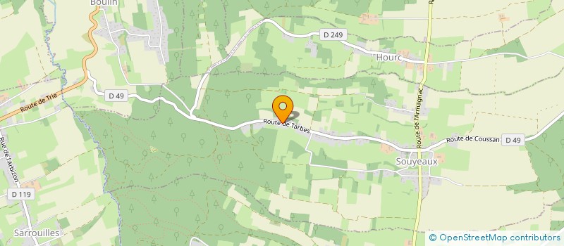 localisation de l'entreprise SCI LES CASTORS  SOUYEAUX