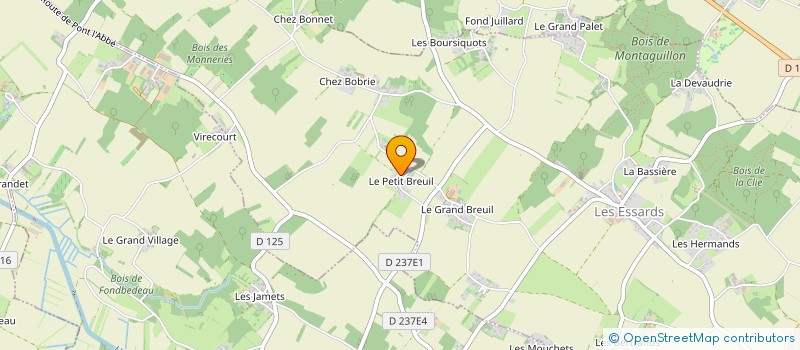 localisation de l'entreprise SCI LES CASTORS à LES ESSARDS