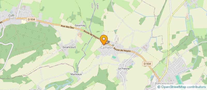 localisation de l'entreprise SCI LES CASTORS  CAMELIN