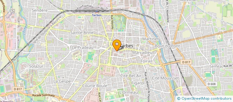 localisation de l'entreprise SCI LES CASTORS  TARBES