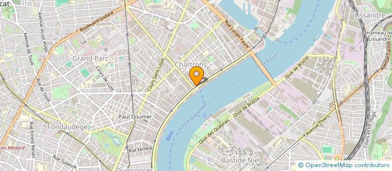 localisation de l'entreprise SCI LES CASTORS  BORDEAUX