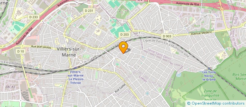 localisation de l'entreprise SCI LES CATALPAS  VILLIERS-SUR-MARNE