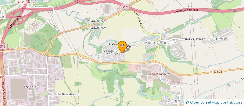 localisation de l'entreprise SCI LES CATALPAS  OGY-MONTOY-FLANVILLE