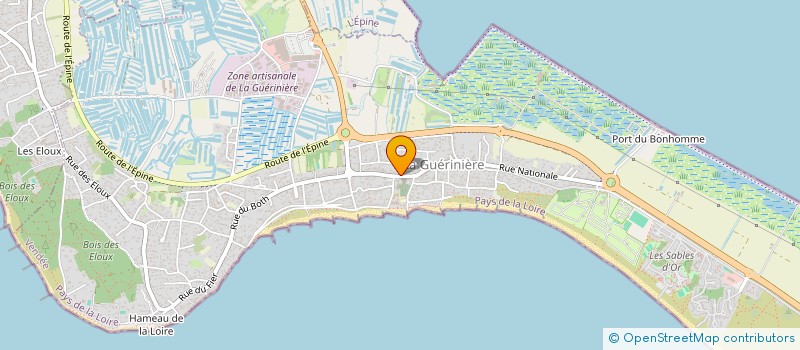 localisation de l'entreprise SCI LES CATTLEYAS  LA GUERINIERE