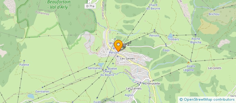 localisation de l'entreprise SCI LES CAVALES  HAUTELUCE