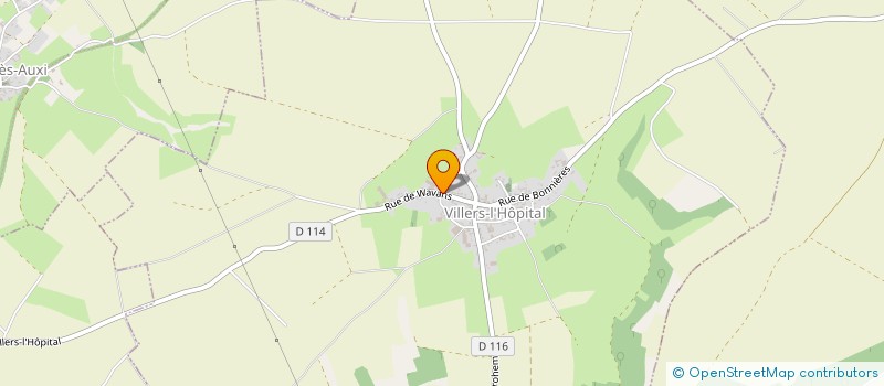 localisation de l'entreprise SCI LES CAVEES  NUX-LES-AUXI