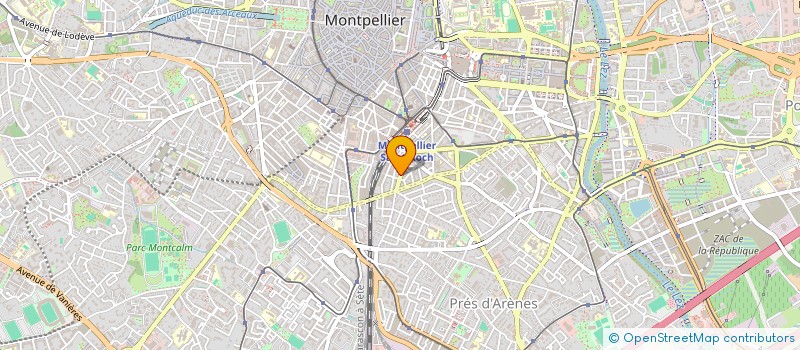 localisation de l'entreprise SCI LES CAVES DU CHRISTIANIA à MONTPELLIER