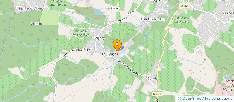 localisation de l'entreprise SCI LES CAYROU  LEOGNAN