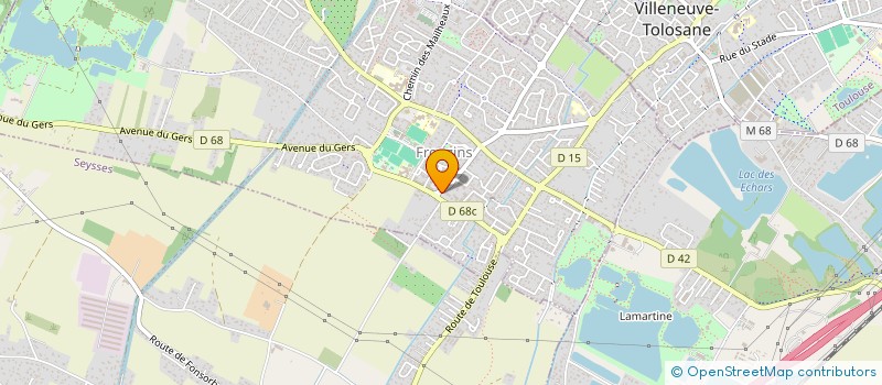 localisation de l'entreprise SCI LES CEDRES à VILLENEUVE-TOLOSANE