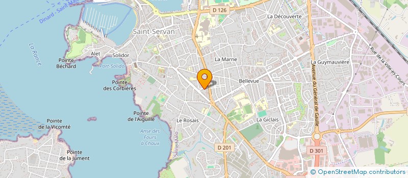 localisation de l'entreprise SCI LES CEDRES  SAINT-MALO