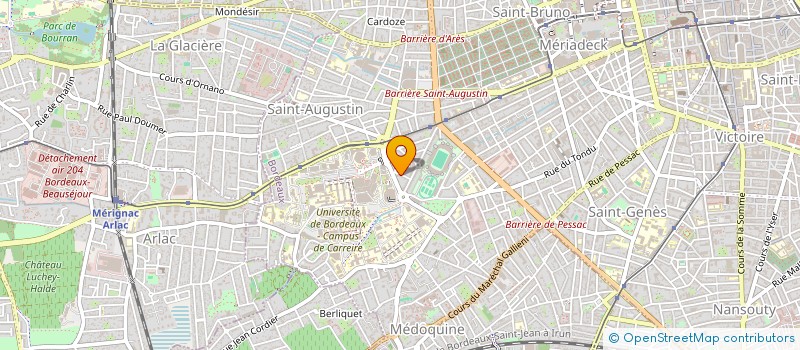 localisation de l'entreprise SCI LES CEDRES à BORDEAUX