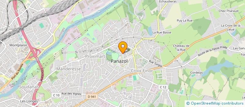 localisation de l'entreprise SCI LES CEDRES à PANAZOL