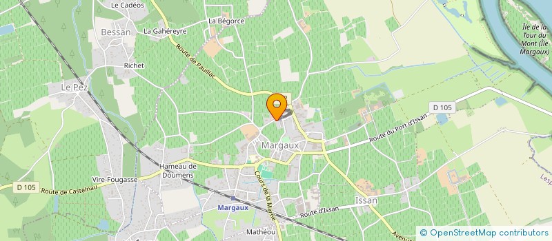 localisation de l'entreprise SCI LES CEDRES  MARGAUX-CANTENAC