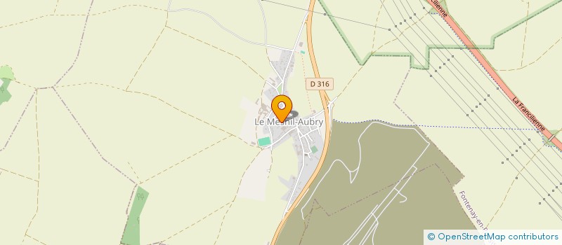 localisation de l'entreprise SCI LES CEDRES  LE MESNIL-AUBRY