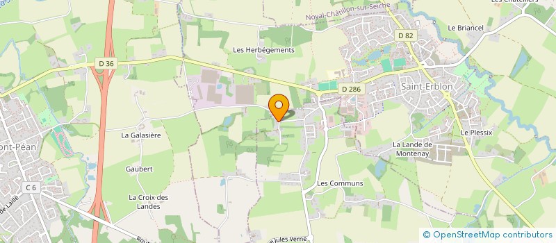 localisation de l'entreprise SCI LES CEDRES à ORGERES