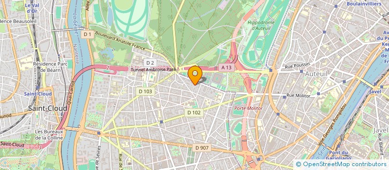 localisation de l'entreprise SCI LES CEDRES à BOULOGNE-BILLANCOURT
