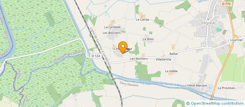 localisation de l'entreprise SCI LES CEDRES  FEGREAC