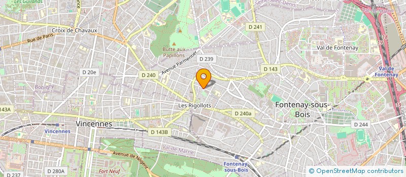 localisation de l'entreprise SCI LES CEDRES à FONTENAY-SOUS-BOIS