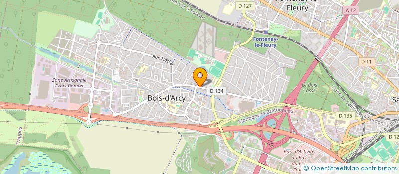 localisation de l'entreprise SCI LES CEDRES  BOIS-D'ARCY