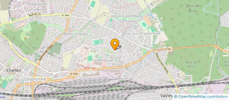 localisation de l'entreprise SCI LES CEDRES  CHELLES