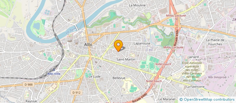 localisation de l'entreprise SCI LES CEDRES à ALBI